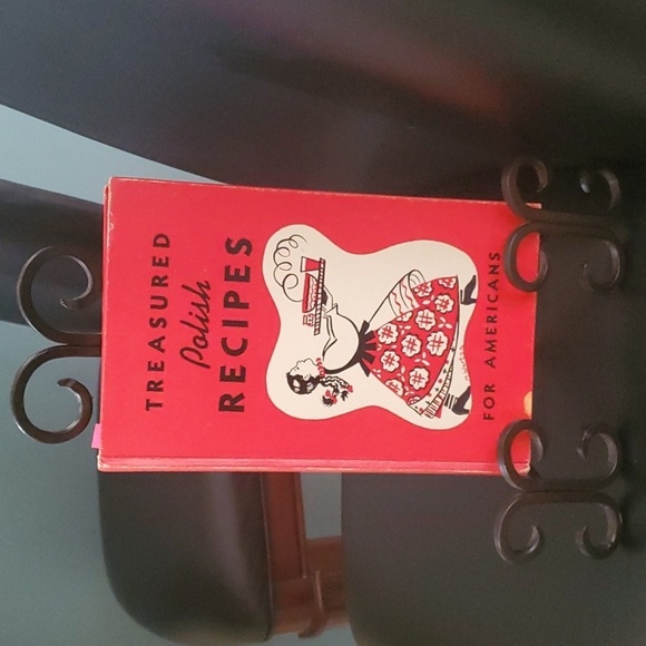 Cook book holder lack wrought iron like metal book holder - Picture 2 of 4